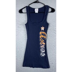 Houston Astros Shirt‎ Womens Medium Navy Blue MLB Baseball Tank Top 5th & Ocean